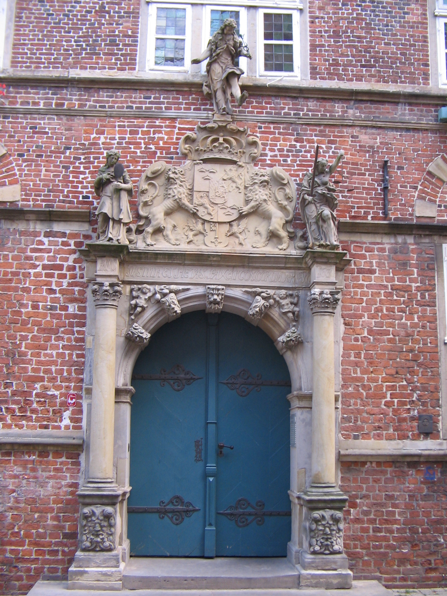 Portal des Alten Rathauses der Hansestadt Stade